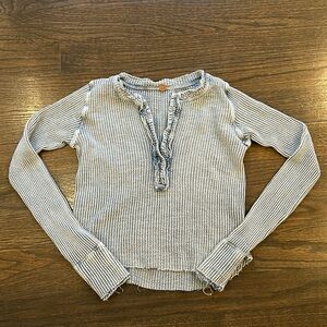 Light grey ish free people long sleeve tee